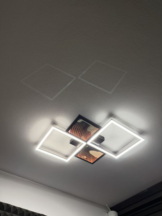 Plafoniera LED + LED RGB Antenna 05-1028, 43 W, 3500 lm, telecomanda