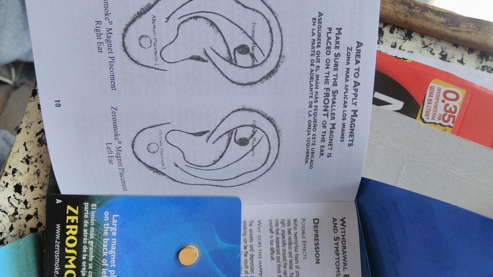 Магнитна обица-100% отказване на цигарите