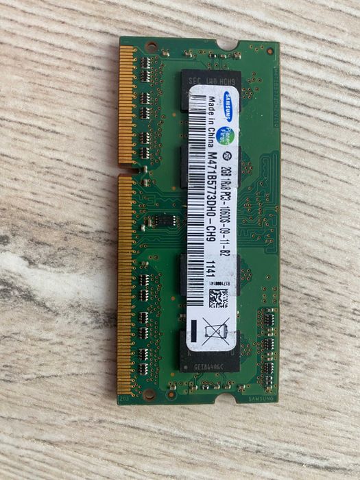 Kit Memorie RAM Laptop 4 GB DDR 3 (2x2GB) 1333Mhz Samsung