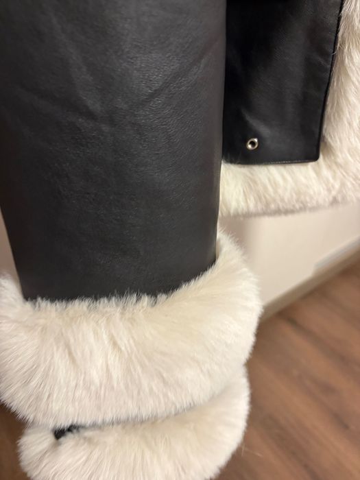 Зимно кожено яке с пух