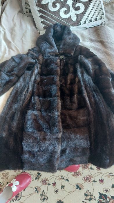 Норковая шуба  до колена дёшево 46-48р