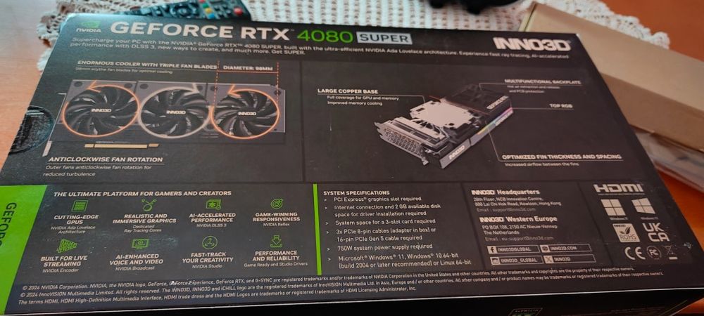 NVIDIA RTX Inno3d 4080 SUPER x3 OC