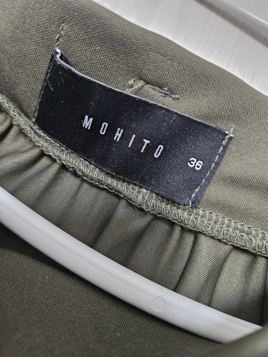 Fusta plisata verde kaki