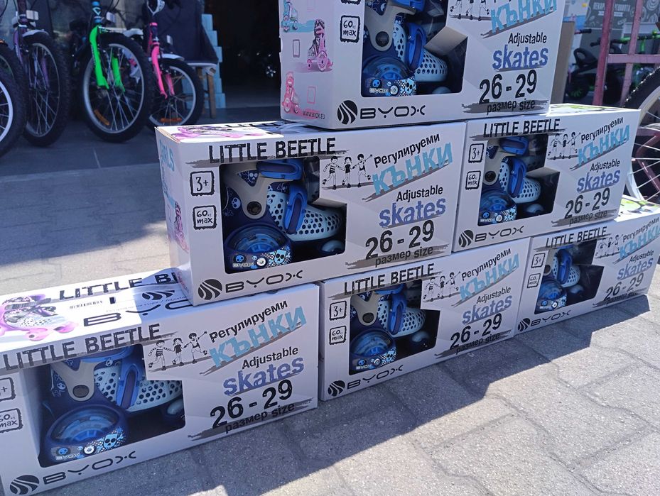 BYOX Детски кънки XS Little Beetle 26-29 Blue Boy