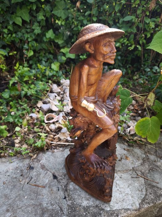 Vând statueta lemn personaj thailandez exotic