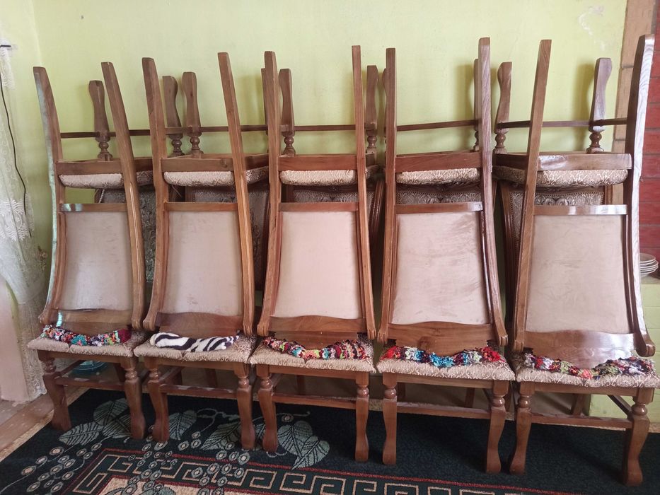 12 talik stol va stul / Комплект стол и стульев для гостиной