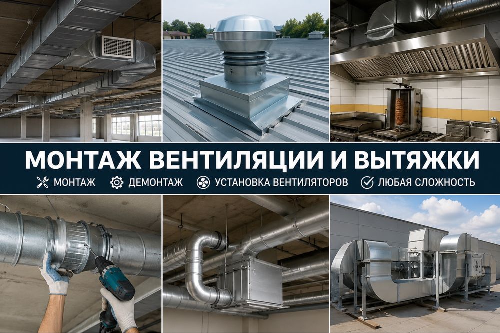 Монтаж вентиляции