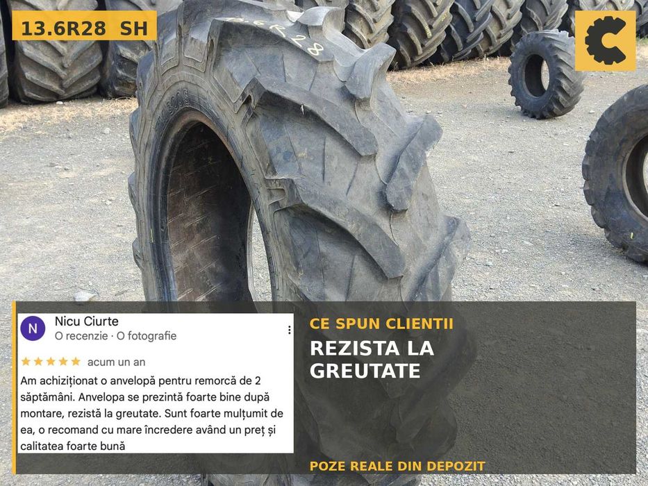 Cauciucuri 13.6R28 340/85R28 Pirelli Anvelope Tractor SH REDUS Livrare