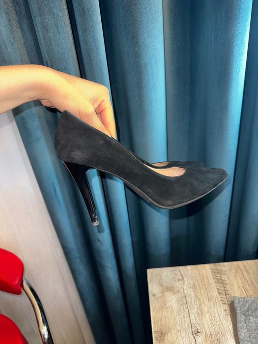 Туфли женские замшевые