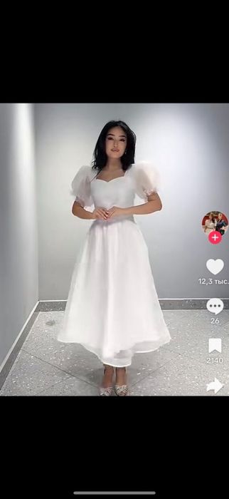 Платье белое на 25 май