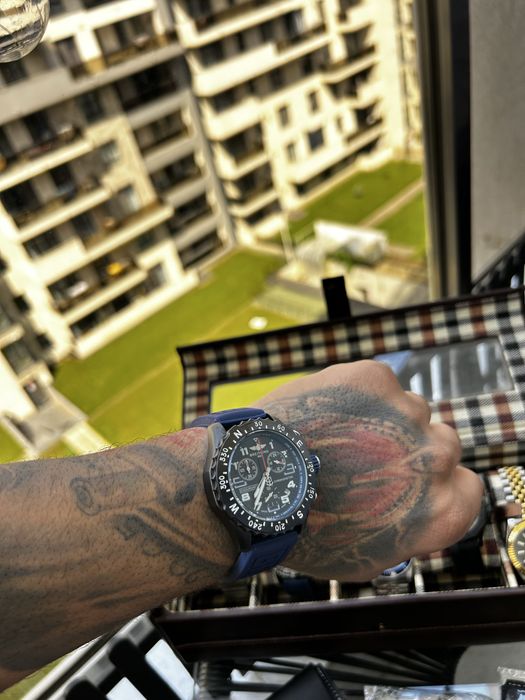 Ceas Breitling Endurance Pro 44mm Cronograf Quartz – Blue – Curea Cauciuc – Sport