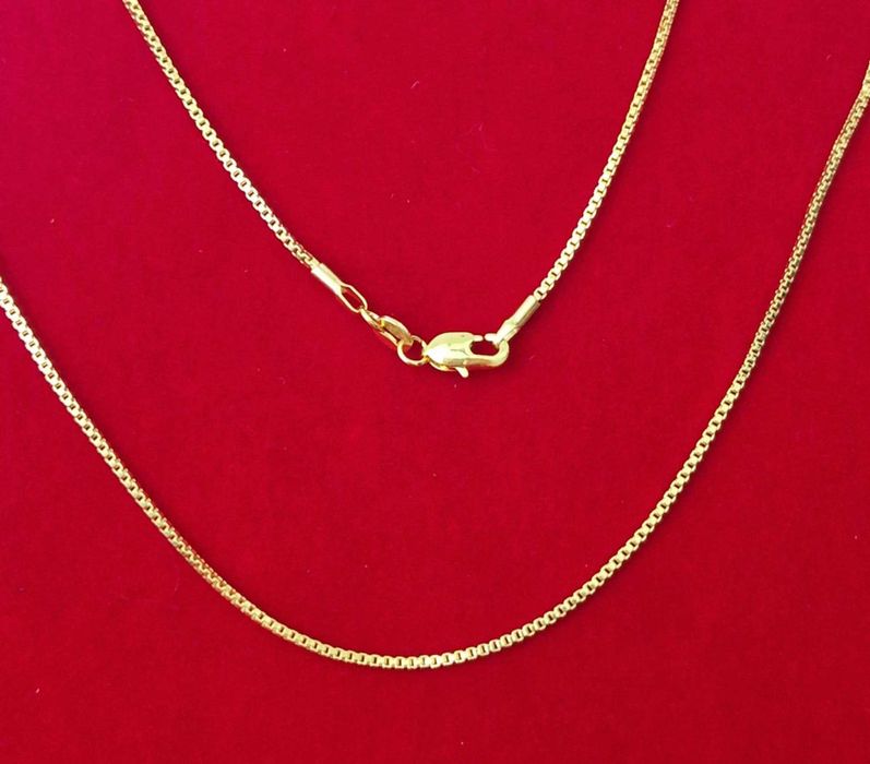 GPP1,lant placat aur 14k, model solid, cu zale sudate