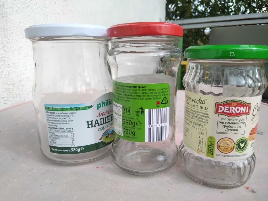 Буркани на винт различни грамажи