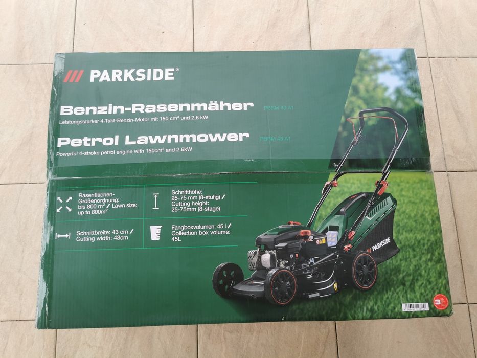 Mașină de tuns iarbă,benzină, patru timpi, Parkside,150 cm3, 2,6kw