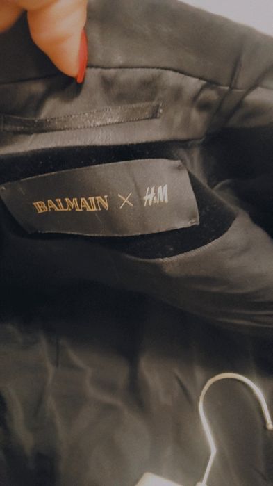 Sacou balmain h&m