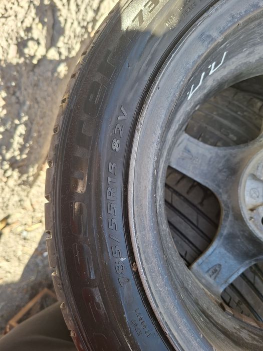 Продам комплект летних шин с дисками R15