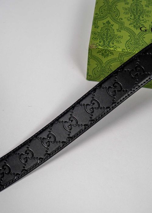 Колан Gucci Snake Double G – черен, 100% естествена кожа