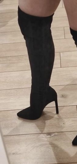 Ботфорты замшевые