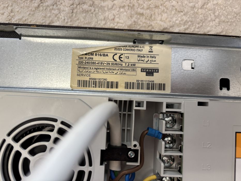 Plită cu inducție Whirlpool SCM 816/BA, 4 zone, stare foarte bună