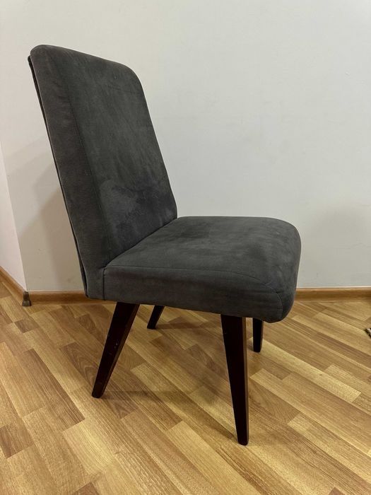 Стулья мягкие серые, после реставрации 3 шт