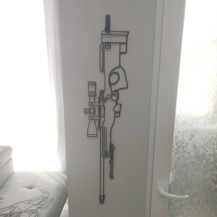 Метална картина AWP от CS2/CS – 75см | Безплатна доставка