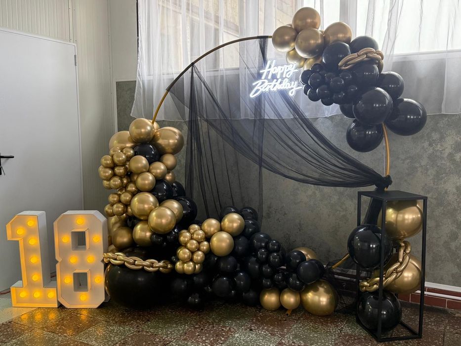 Arcadă baloane + aranjamente boho | Evenimente | Rixien Event