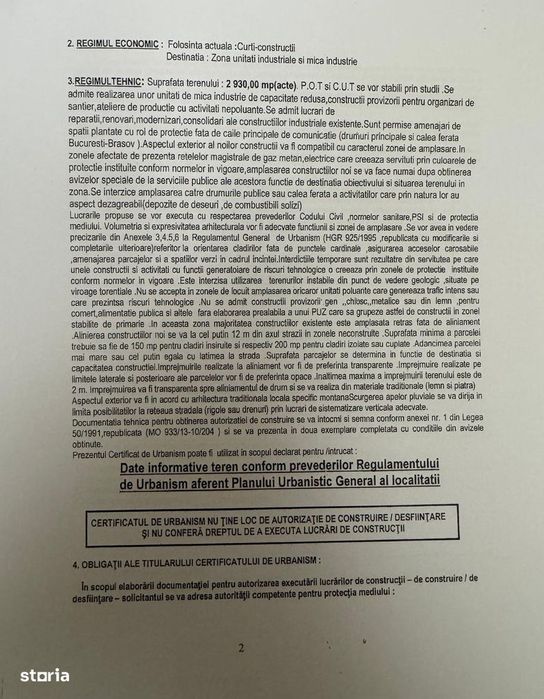 Vanzare teren intravilan 2944mp constructii ideal investitie Busteni