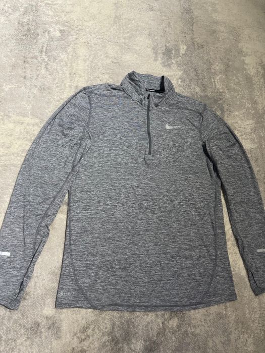 Bluza Nike Running Miler barbati marimea M gri sport fermoar 1/4
