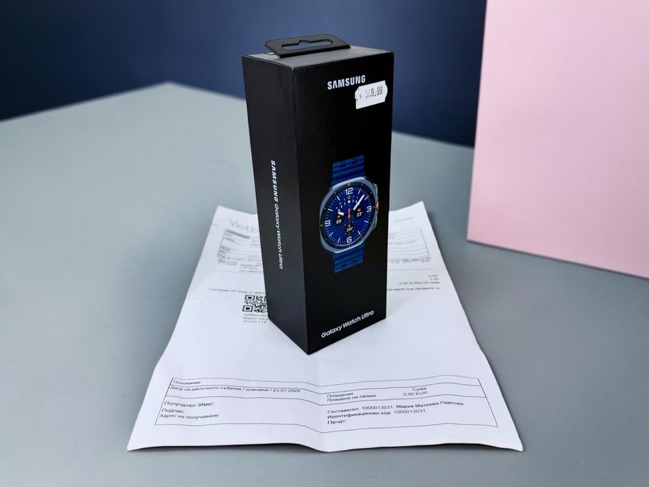 НОВ! Samsung Galaxy Watch Ultra 2025 LTE 47mm Blue 3г. Гаранция!