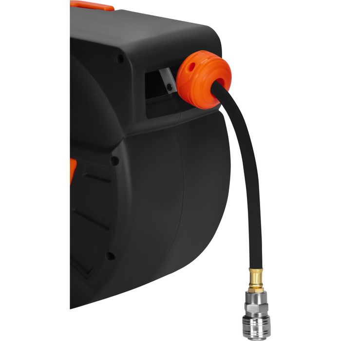 Tambur furtun pneumatic 10M, 1/4", automat, suport pivotant, Kraft