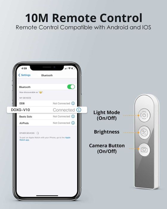 Viozon V10 активна стойка за телефон с динамично осветление