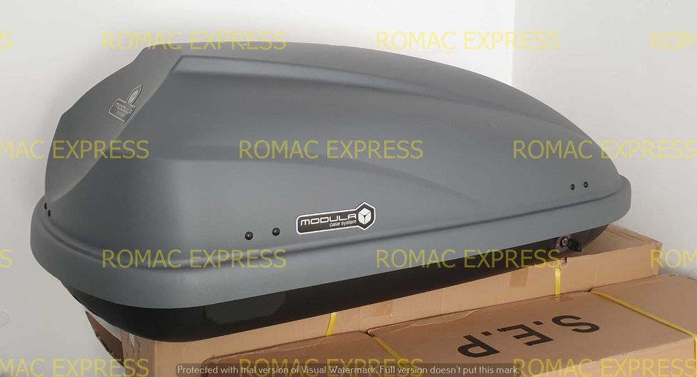 Cutie portbagaj Modula Travel Easy gri 370-460 litri 140 196 x73x51cm