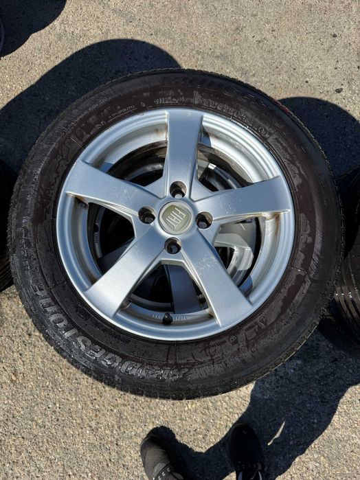 Set Jante Cu Anvelope Fiat 185/65 R15 Bridgestone dimesniune prezoane 4x98