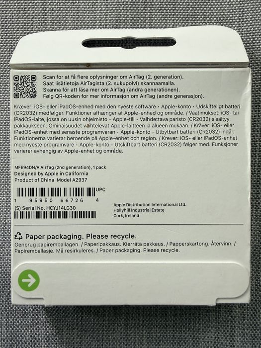 AirTag Apple 2nd generation Pachet 4