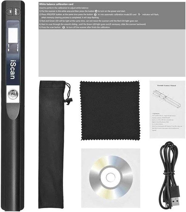 iScan Magic Wand преносим скенер за документи USB мобилен скенер