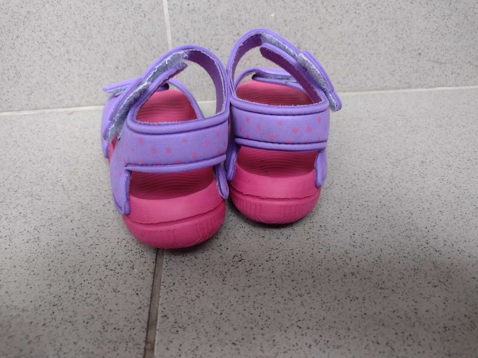 Sandalute cu fundita Minnie Mouse roz/mov pentru fetite, nr. 28