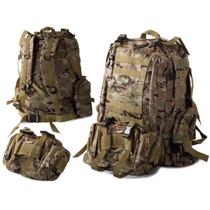 Военна туристическа раница 45Л с 8 джоба