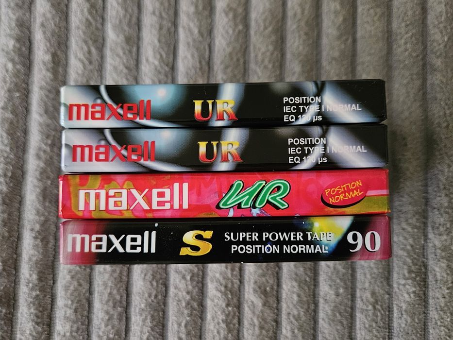 4 Casete Audio Maxell UR Maxell S UK