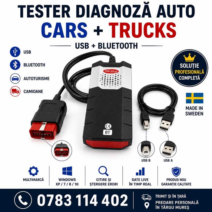 Set Tester-Diagnoza Auto-Autocom-2020.23-Romana-MULTIMARCA-Profesional