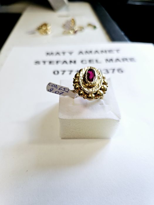 Vand inel dama din aur 14 k 8.07 g cod 652