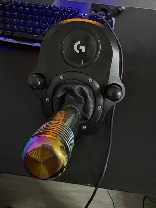 Pachet complet Sim Racing: Volan Logitech G920 + Shifter Custom + Frână de mână USB + Wheel Stand