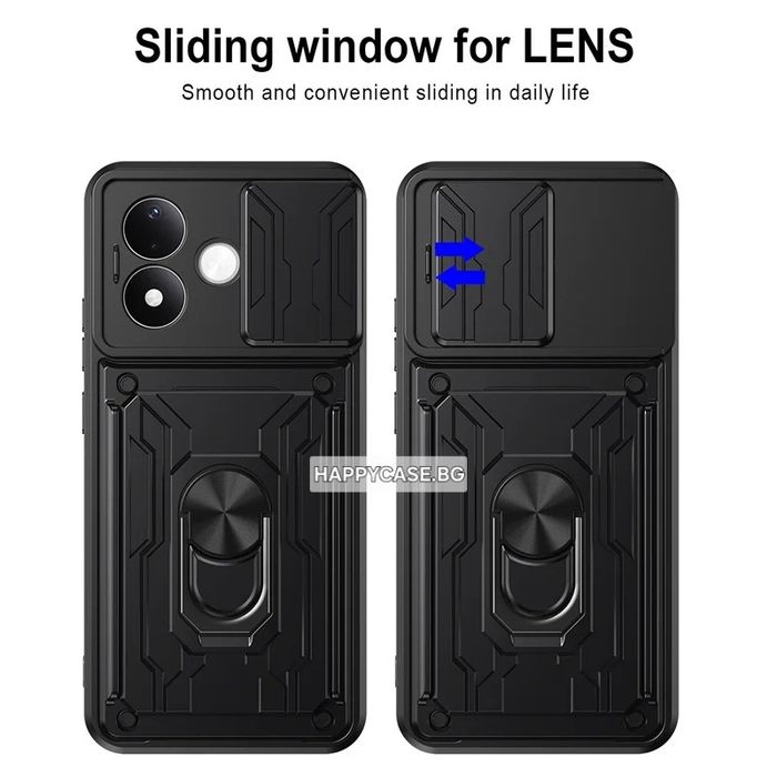 Xiaomi Redmi Note 17 Pro Max 5G / Redmi Note 17 Pro 5G / RING CARD SLOT Удароустойчив кейс със слот за карта