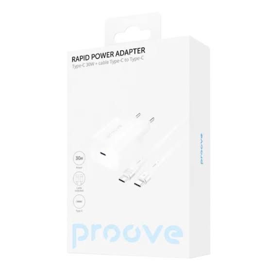 Зарядно Proove Rapid 30W Type-C + кабел Type-C - ново, запечатано