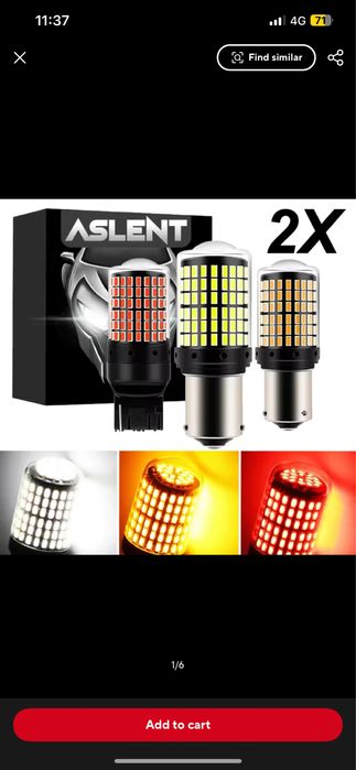 LED крушки W21/5W 6000K T20 2100LM CANBUS