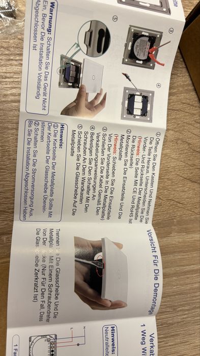 Intrerupator smart  touch cu wifi si Tuya