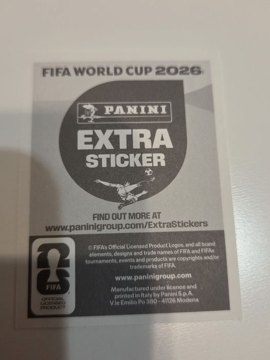 Panini world Cup 2026 Cristiano Ronaldo extra stiker bronz (schimb)