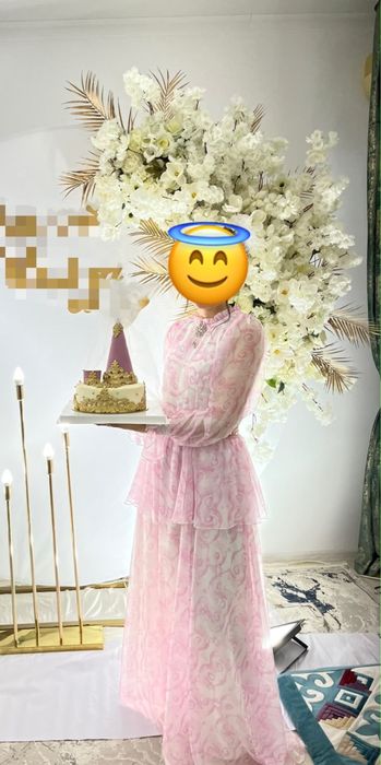 Көйлек, розовый, сырға салу, тойға
