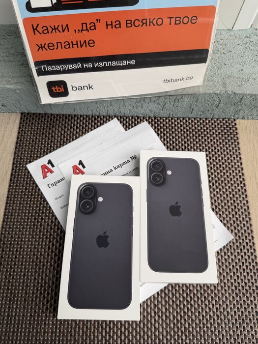Нов•iphone 16 Black ЛИЗИНГ 25€/м айфон 16 128GB