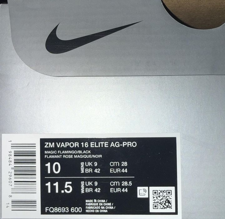 Бутонки Nike Mercurial Vapor 16 AG, 44номер