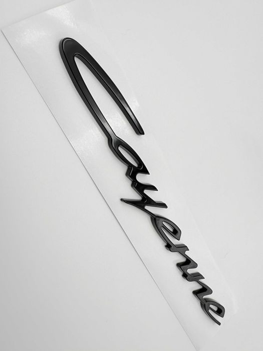 Emblema Compatibila PORSCHE Cayenne 2023 facelift spate negru